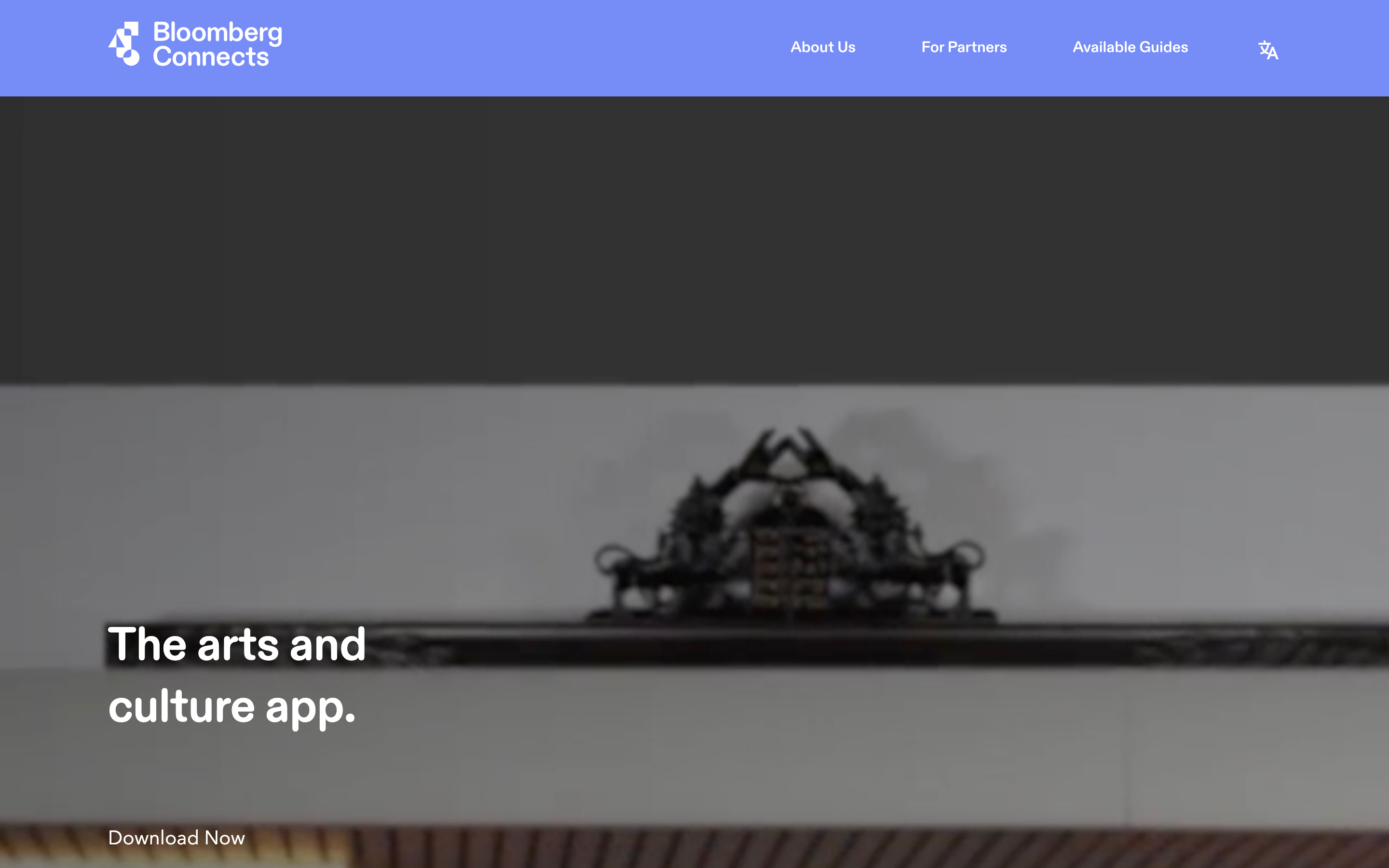 Bloomberg Connects homepage screenshot